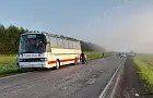 В Башкирии на трассе столкнулись «Лада Калина» и автобус с 27 пассажирами