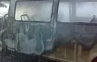 В Уфе сгорел маршрутный микроавтобус, основная версия – поджог