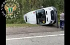 В Татарстане перевернулся автобус с детской хоккейной командой