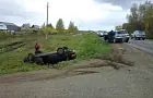 В Башкирии «пятнашка» вылетела с дороги и перевернулась