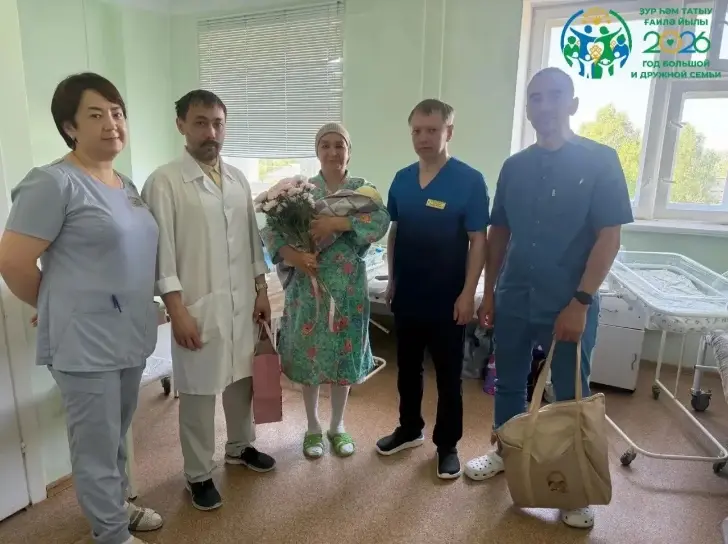 Уроженка Башкирии стала мамой в десятый раз 
