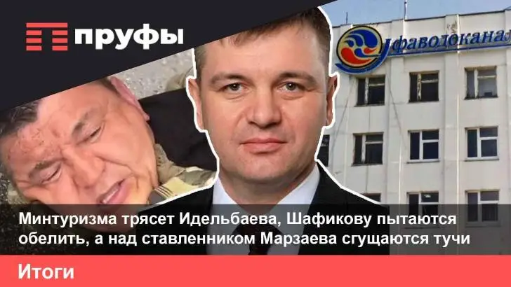 Минтуризма трясет Идельбаева, Шафикову пытаются обелить, а над ставленником Марзаева сгущаются тучи. Что происходит в Башкирии